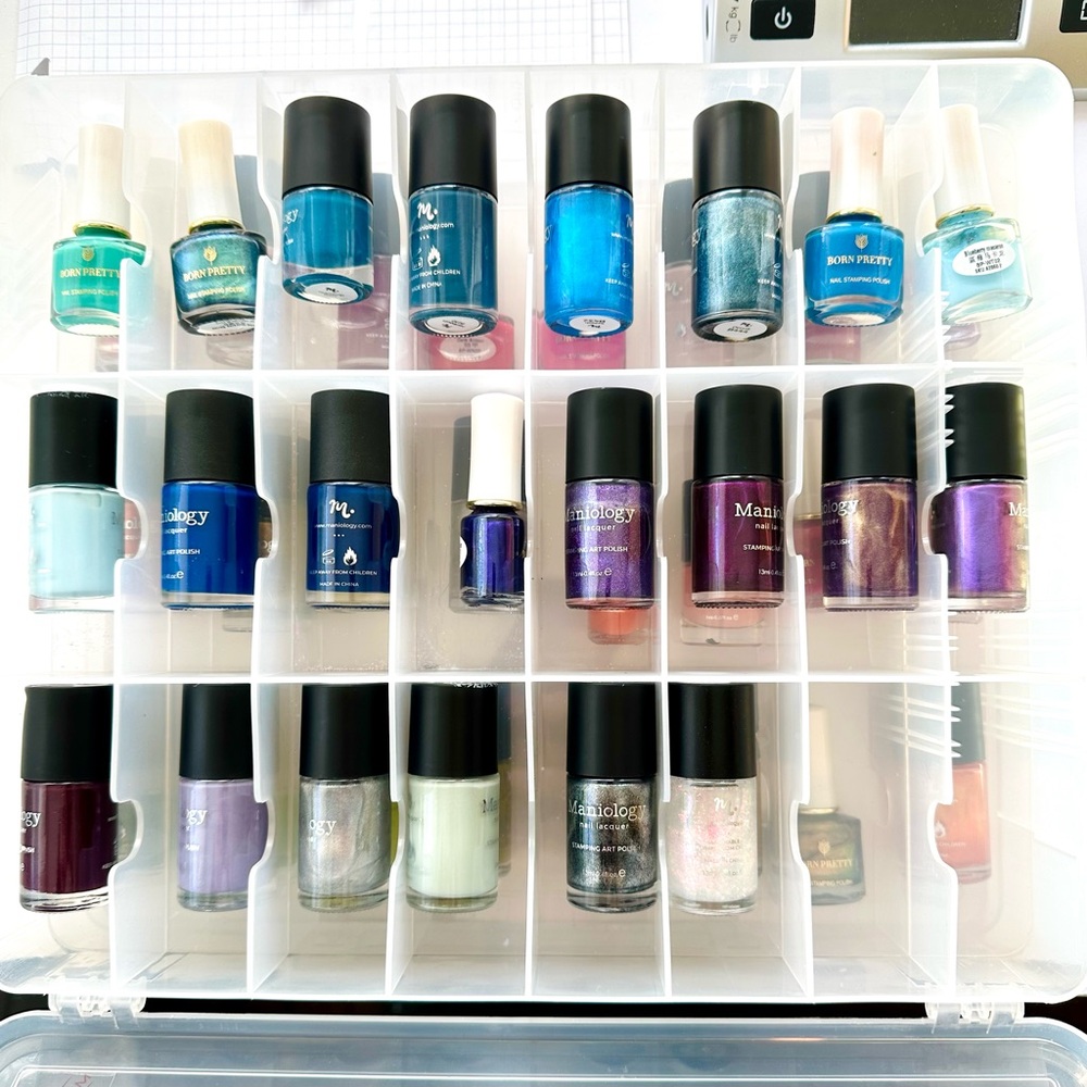Lot 1 - 46 assorted stamping polishes - Maniology and Born Pretty